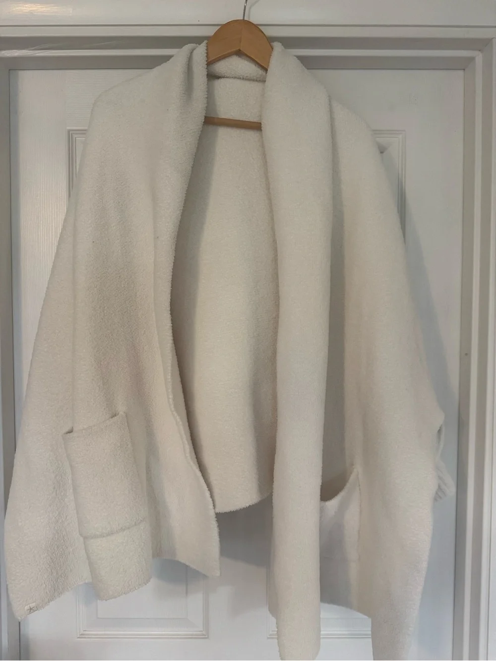 Barefoot Dreams CozyChic Blanket Wrap Cream Cardigan